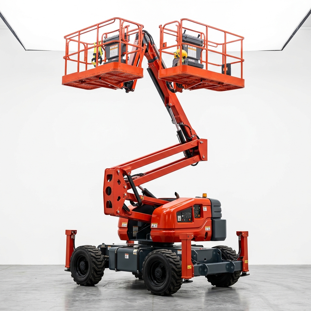 Plataformas elevatórias articuladas e tesoura